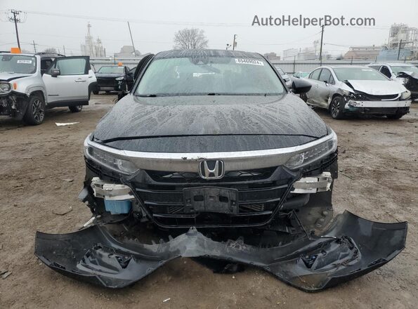 1HGCV1F42LA013699 2020 HONDA ACCORD Black Front view