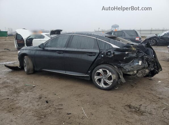 1HGCV1F42LA013699 2020 HONDA ACCORD Black Rear left