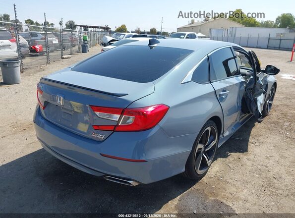 1HGCV1F42NA107763 2022 HONDA ACCORD Серый Задняя правая четверть
