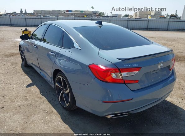 1HGCV1F42NA107763 2022 HONDA ACCORD Серый Задняя левая четверть