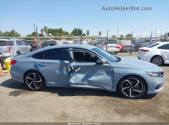 1HGCV1F42NA107763 2022 HONDA ACCORD Серый Вид задней части салона