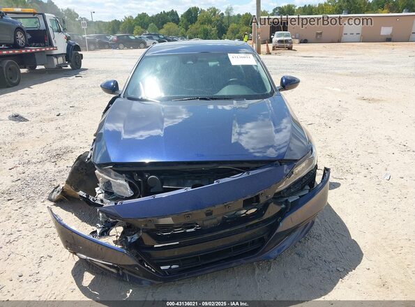 1HGCV1F46LA107553 2020 HONDA ACCORD Blue Instrument cluster view