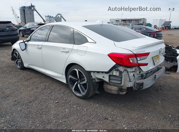 1HGCV2F34KA031441 2019 HONDA ACCORD White Задня ліва чверть