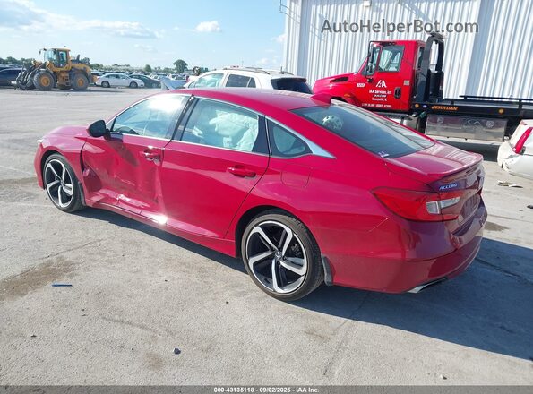 1HGCV2F35LA017727 2020 HONDA ACCORD Red უკანა მარცხენა