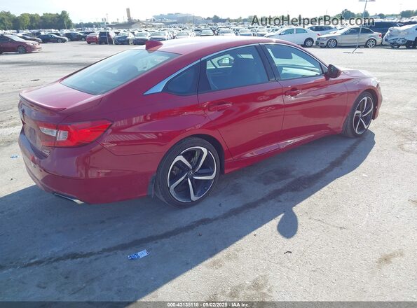 1HGCV2F35LA017727 2020 HONDA ACCORD Red უკანა მარჯვენა