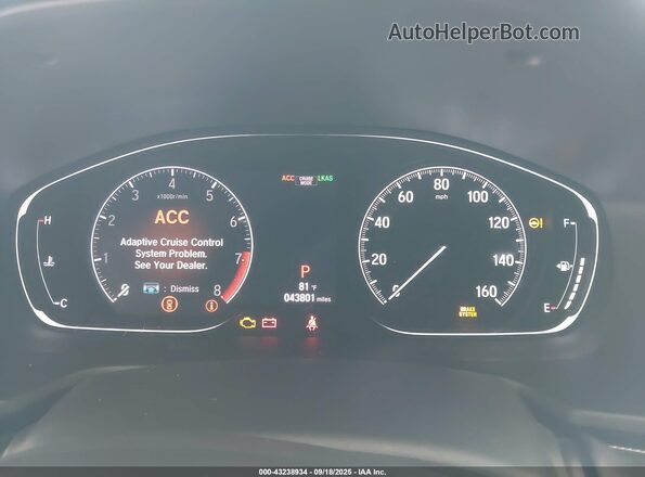 1HGCV2F35LA025245 2020 HONDA ACCORD Белый Вид задних сидений