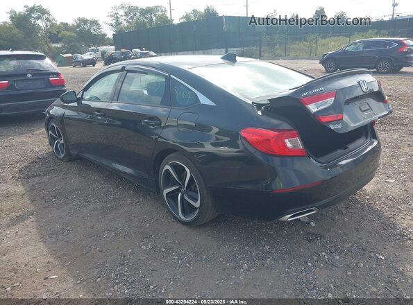 1HGCV2F39LA013213 2020 HONDA ACCORD Black Հետևի ձախ