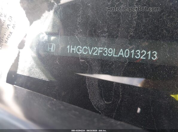1HGCV2F39LA013213 2020 HONDA ACCORD Black 
