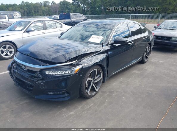1HGCV2F90LA022810 2020 HONDA ACCORD Black Vista tres cuartos delantera izquierda