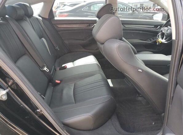 1HGCV2F96LA030507 2020 HONDA ACCORD Black Հետևի նստատեղերի տեսք