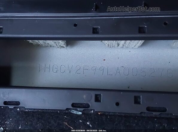 1HGCV2F99LA005276 2020 HONDA ACCORD White ძრავის განყოფილების ხედი