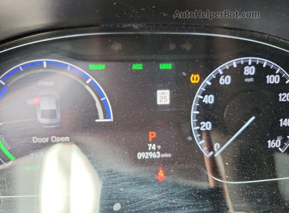 1HGCV3F11LA004378 2020 HONDA ACCORD Charcoal Instrument cluster view