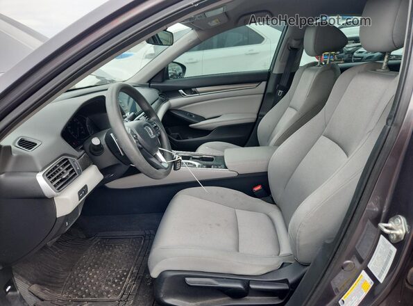 1HGCV3F11LA004378 2020 HONDA ACCORD Charcoal Front interior view