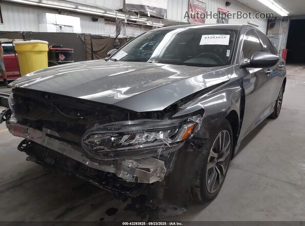 1HGCV3F16MA000392 2021 HONDA ACCORD Gray Передня ліва чверть