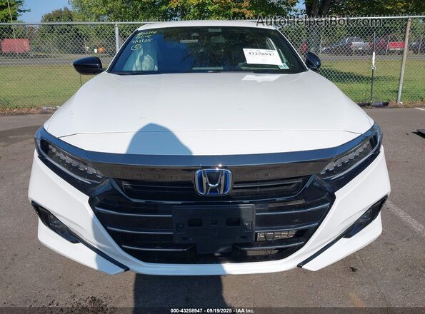 1HGCV3F21NA040471 2022 HONDA ACCORD White Widok zestawu wskaźników