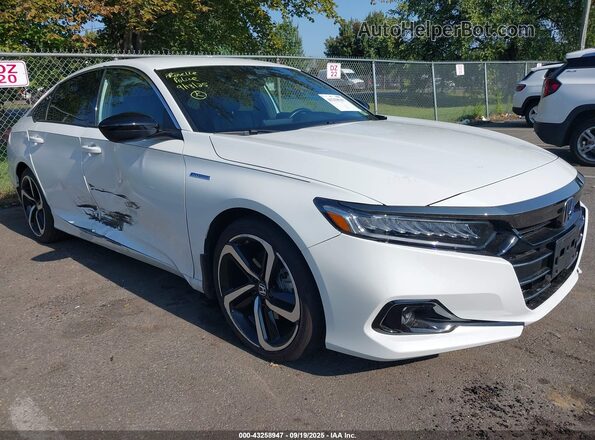 1HGCV3F21NA040471 2022 HONDA ACCORD White Widok z przodu