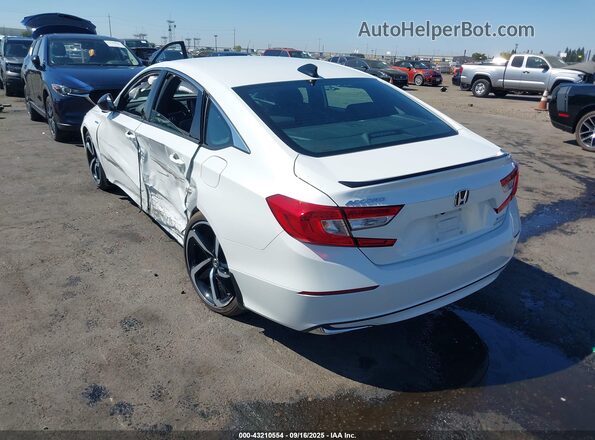 1HGCV3F29NA046731 2022 HONDA ACCORD Белый Задняя левая четверть
