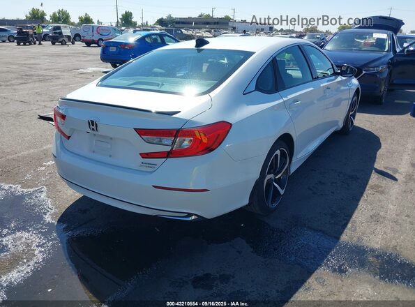 1HGCV3F29NA046731 2022 HONDA ACCORD Белый Задняя правая четверть
