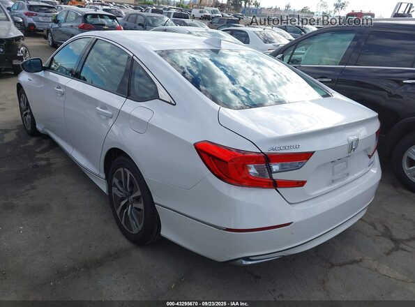 1HGCV3F48KA017797 2019 HONDA ACCORD HYBRID White 