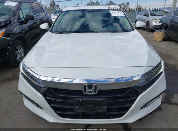 1HGCV3F48KA017797 2019 HONDA ACCORD HYBRID White 