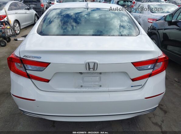 1HGCV3F48KA017797 2019 HONDA ACCORD HYBRID White 