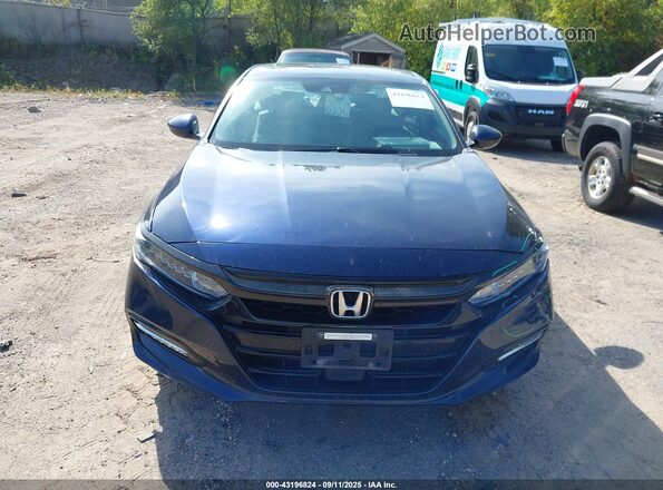 1HGCV3F52JA003319 2018 HONDA ACCORD Blue Вид щитка приладів