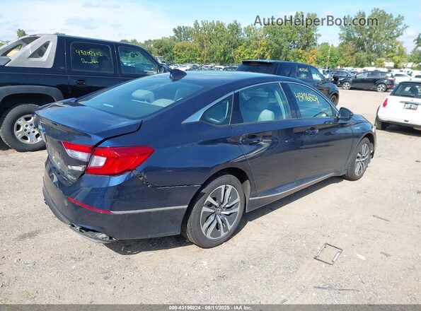 1HGCV3F52JA003319 2018 HONDA ACCORD Blue Задня права чверть