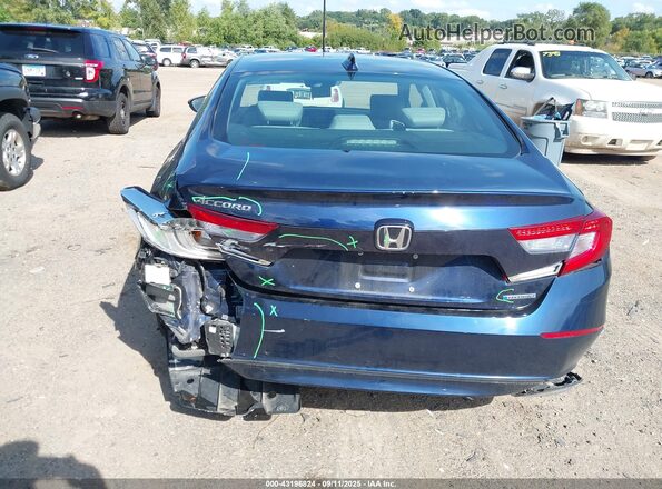 1HGCV3F52JA003319 2018 HONDA ACCORD Blue Вид спереду