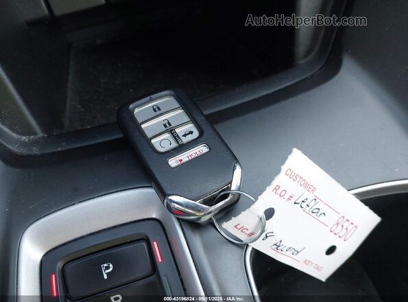 1HGCV3F52JA003319 2018 HONDA ACCORD Blue Вид панелі приладів