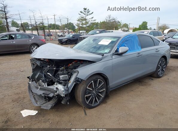 1HGCY2F85RA059830 2024 HONDA ACCORD Gray წინა მარცხენა ხედი სამი მეოთხედიდან