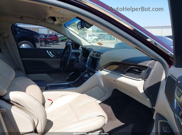 1LN6L9TK2H5605635 2017 LINCOLN CONTINENTA Maroon Vista interior delantera