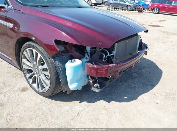 1LN6L9TK2H5605635 2017 LINCOLN CONTINENTA Maroon Vista frontal