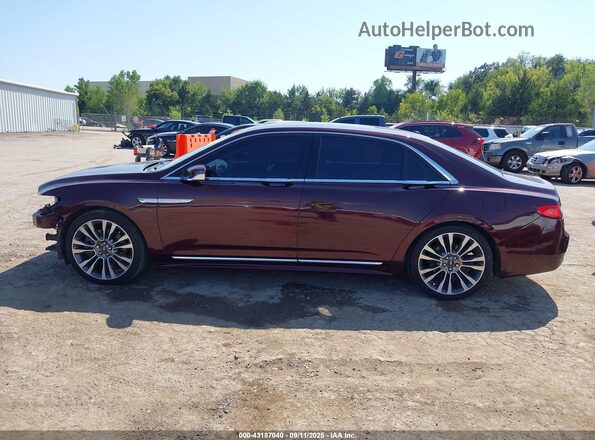 1LN6L9TK2H5605635 2017 LINCOLN CONTINENTA Maroon 