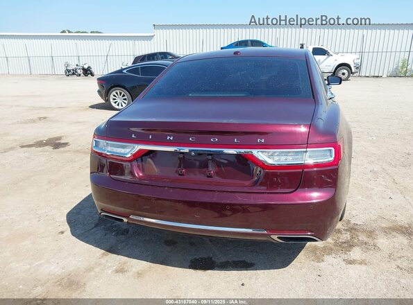 1LN6L9TK2H5605635 2017 LINCOLN CONTINENTA Maroon 