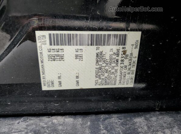 1N4AA6AP3JC383518 2018 NISSAN MAXIMA Black 