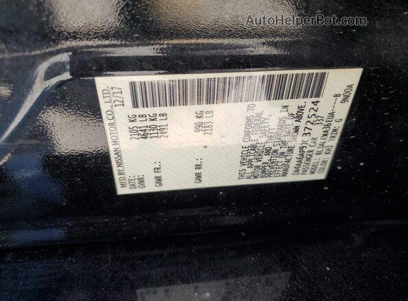 1N4AA6AP9JC372524 2018 NISSAN MAXIMA Черный 