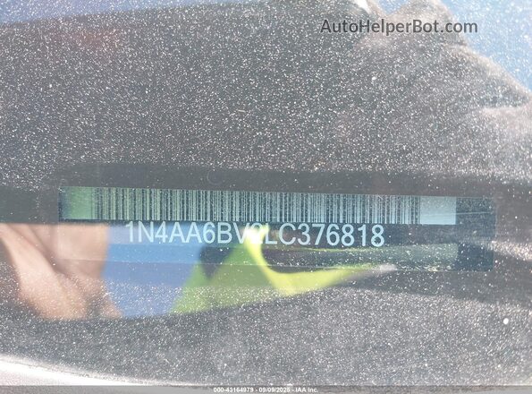 1N4AA6BV2LC376818 2020 NISSAN MAXIMA Black 