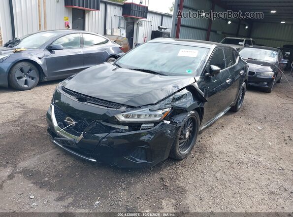 1N4AA6CV1MC516776 2021 NISSAN MAXIMA Черный Передняя левая четверть