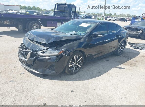 1N4AA6CV3LC381704 2020 NISSAN MAXIMA Черный Передняя левая четверть