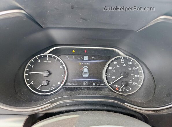 1N4AA6CV4LC378066 2020 NISSAN MAXIMA Black Вид щитка приладів