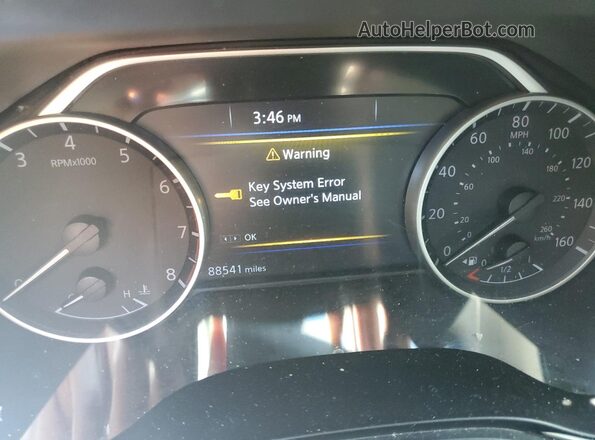 1N4AA6CV9LC379214 2020 NISSAN MAXIMA Черный Вид щитка приборов
