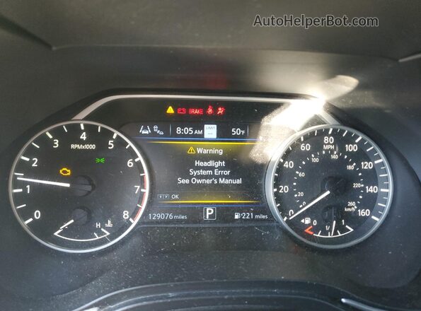1N4AA6CVXLC369825 2020 NISSAN MAXIMA Silver Vista del cuadro de instrumentos