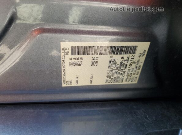 1N4AA6EV1PC505312 2023 NISSAN MAXIMA SR Silver Vista del compartimento del motor
