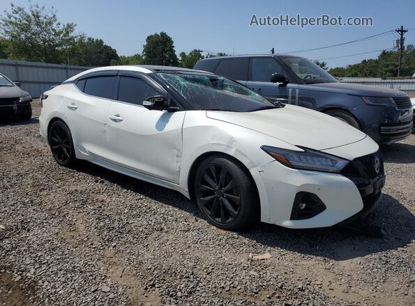 1N4AA6EV2MC509977 2021 NISSAN MAXIMA SR Белый Передняя правая четверть