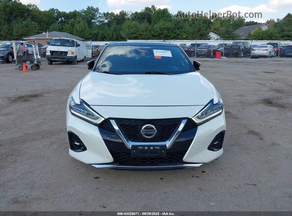 1N4AA6EV4LC383250 2020 NISSAN MAXIMA SR White Вид щитка приладів