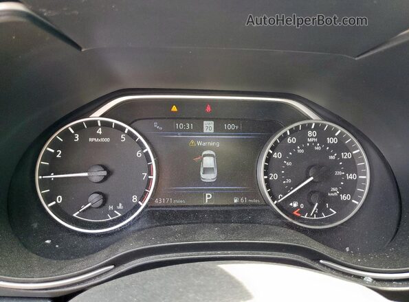 1N4AA6EV4PC502288 2023 NISSAN MAXIMA SR White Widok zestawu wskaźników
