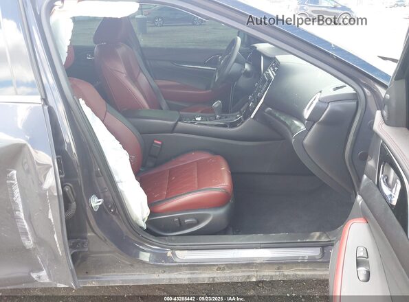 1N4AA6FV0MC503965 2021 NISSAN MAXIMA PLATINUM Gray Вид салону спереду