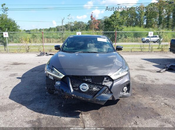 1N4AA6FV6MC507356 2021 NISSAN MAXIMA PLATINUM Black Rear interior view