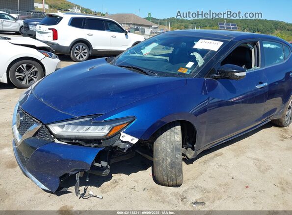 1N4AA6FV6MC513237 2021 NISSAN MAXIMA PLATINUM Blue Front view