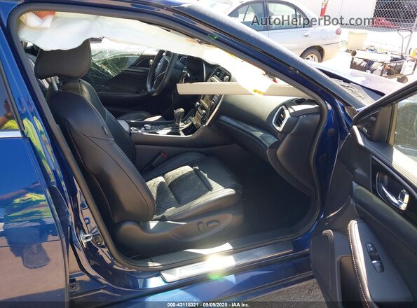 1N4AA6FV6MC513237 2021 NISSAN MAXIMA PLATINUM Blue Front interior view